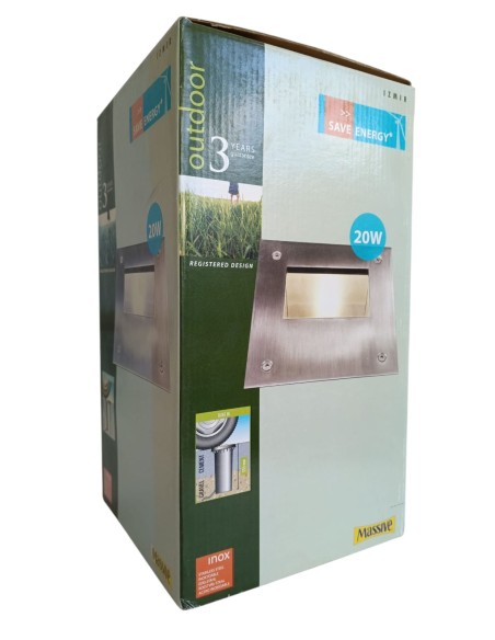 Massive 17125/47/10 Izmir stainless steel walkable spotlight 20W 230V E27 IP67